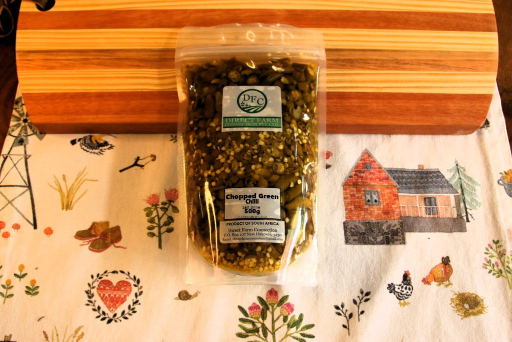 Chopped Green Chilly Doi Pack 500g (price excluding VAT)